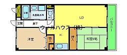 ソレアード・カーサ 2LDKの間取図画像