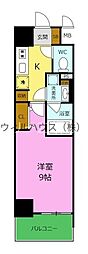 Future宿院 1Kの間取図画像