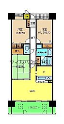 ソルプラーサ堺1番館 3LDKの間取図画像