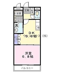 ワンズ 1DKの間取図画像