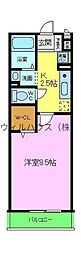 ソレイユ寿 1Kの間取図画像