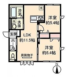 La Foresta 2LDKの間取図画像