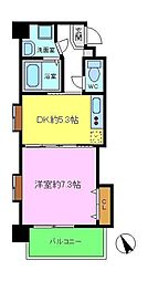 プリエール石津 7階1DKの間取り