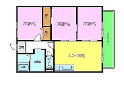 間取図画像 3LDK