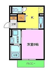 ＲＩＨＩＴＯ堺東 1階1Kの間取り