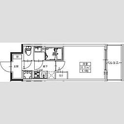 S-RESIDENCE堺湊駅前azure 10階1Kの間取り