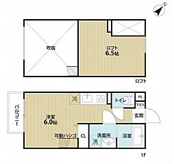 Ａｎｇｅ 1階1Kの間取り