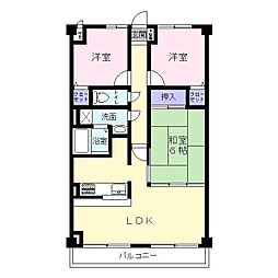 リーガル堺 3階3LDKの間取り