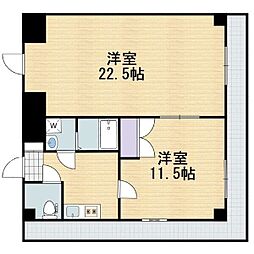 グレイス堺 10階1LDKの間取り