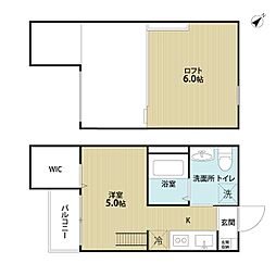 Ｌａ　Ｌｕｃｅ 1階1Kの間取り