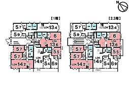 サン・フローラ 2LDKの間取図画像