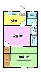間取図画像 2K