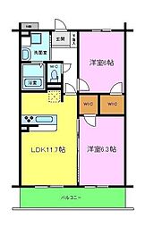 間取図画像 2LDK