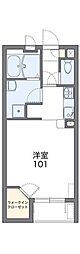 レオネクストスマイル 1Kの間取図画像