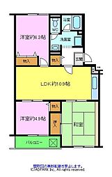 メゾン・トリヴァンベール 3LDKの間取図画像