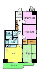 フェリーチェ和泉 3DKの間取図画像