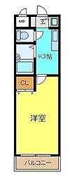 ルーチェ1番館 1Kの間取図画像
