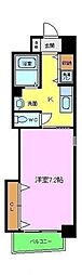 リアルなかもず 1Kの間取図画像