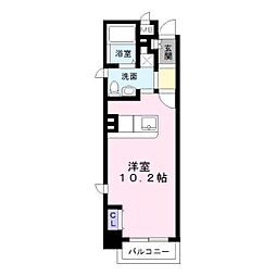 TKアンバーコート大町 ワンルームの間取図画像