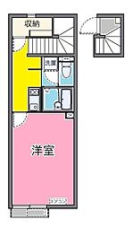 レオネクストグランデ北公園前 1Kの間取図画像