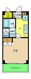 エスポワール金岡 1Kの間取図画像