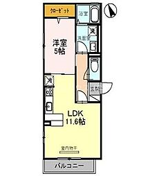 SerenadeA 1LDKの間取図画像