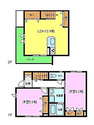 ドルフファミリア 1階2LDKの間取り