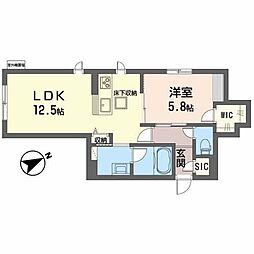 間取図画像 1LDK
