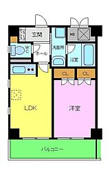 TSCaSaSecondo 1LDKの間取図画像