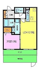 間取図画像 1LDK
