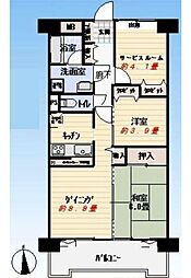 グリーンビレッジ浜野 3LDKの間取図画像