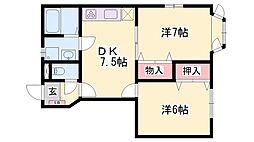 アメニティー北平野A 1階/-