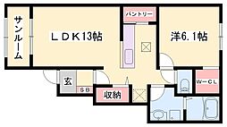 間取図画像 1LDK