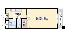 ヴィラ・ソレイユ 4階/-