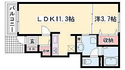 間取図画像 1LDK