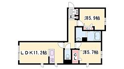 間取図画像 2LDK