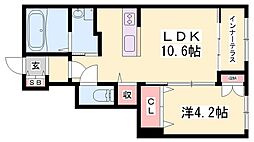 グランディール 1LDKの間取図画像