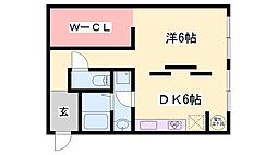 間取図画像 1DK