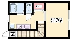 OT2 1Kの間取図画像