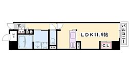 キャッスルコート龍野町2 ワンルームの間取図画像