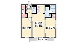 シャーメゾンクライム 2LDKの間取図画像