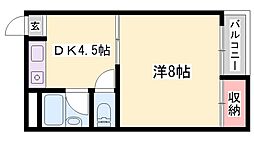 BWBLD.17 1DKの間取図画像