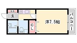 TNマンション 1Kの間取図画像
