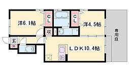 プレミア 2LDKの間取図画像
