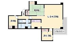 メゾン富士才 3LDKの間取図画像