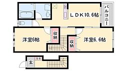 ファインシア 2LDKの間取図画像