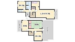 グランシャトー城北 4LDKの間取図画像