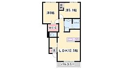 Pure Ryuju 2LDKの間取図画像