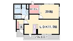 ヤエステージ 1LDKの間取図画像