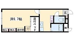 ピーチャーズビレッジ 1Kの間取図画像